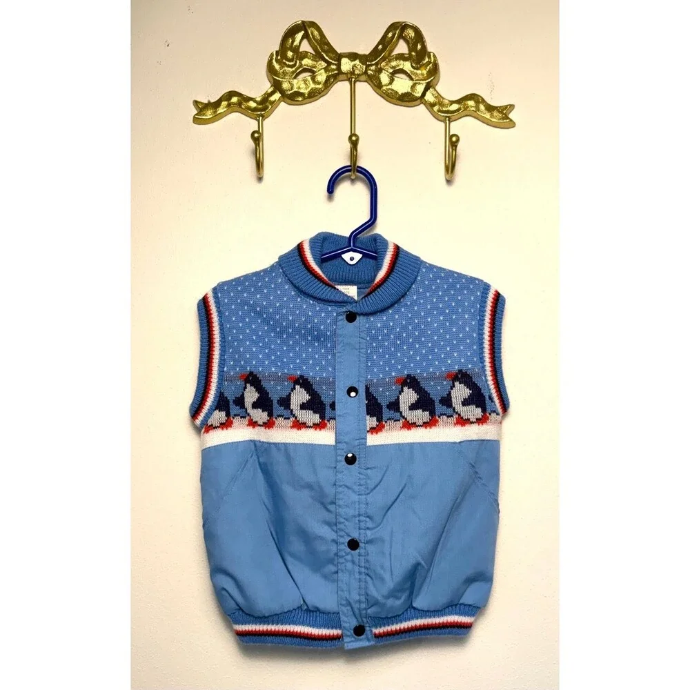 Vintage Penguin Puffer Vest